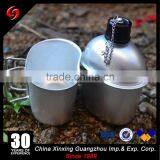 1L Aluminum Canteen Militaary Water Bottle With Cotton Canvas Carrier Bag thumbnail-2