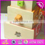 Creative Intelligent Nesting Toys Wooden Baby Stacking Cups W13D089 thumbnail-6