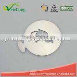 WCTS403 Durable Stainless Steel Cappuccino Coffee Art Coffee Stencils Camel Shape Coffee Stencil, Food Grade thumbnail-2