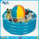 Hot Sale Blue Inflatable Cooler With Colorful Inflatable Beach Ball thumbnail-1
