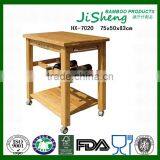 High Quality Restaurant/Hotel Bamboo Dining Service Cart thumbnail-1