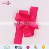 Pre-made Red Satin Ribbon Gift Wrapping Elastic Band Bow for Box thumbnail-2