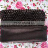9" Wide Elastic Handmade Plain Crochet Headband for Baby Tutu Tops thumbnail-6