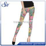 Latest Designs 92% Polyester 8% Spandex Clothing Bulk Wholesale Leggings 2017 thumbnail-3