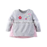 2017 Mom And Bab fashion baby kids clothes 100%cotton Girl T-shirt wholesale price cheap dress