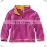 Toddler youth kids Girls' boy's Fitness Fleece Pullover mockup neck 1/4 zip half zipper sweatshirts wholesale