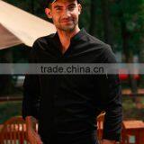 OEM&ODM Female Waitress Blouse Unisex Waiter Shirt Solid Color Restaurant Hotel Uniforms thumbnail-4