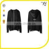 2017 Fashion Mens Long Plain Hooded Sweatshirt Side Slit Zipper Men's Hoodie Sweatshirts thumbnail-1