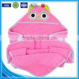 Cuddle Plush Snuggle Custom Cotton Terry Applique Animal Baby Swaddle Blanket Wholesales thumbnail-2