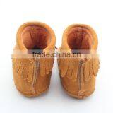 Mix 4 Colours Rubber Sole Baby Leather Shoes Moccasin Boots thumbnail-4