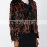 Shandao OEM Fine Quality Long Sleeve Fashional Polyester Denmark Mink Fur Coat thumbnail-3