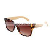 China Wholesale Tawny Natural Leopard Print PC & Bamboo Promotion Sunglasses Factory thumbnail-1