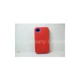 Red Silicone Protective Iphone 4S Cover, Iphone 4 Case With Built In Screen Protector