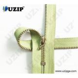 3# Tipical Pattern Copper Zipper Chain with Slider, Closed Ended
