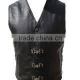 New Mens Top Quality A Grade Leather Style Waistcoat / VEST thumbnail-1