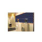 Art Glass Wall in Bathroom