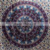 Jaipuri Bandhej Elephant Cotton Mandala Tapestry For USA thumbnail-5