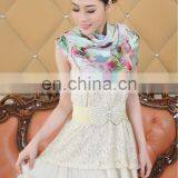 Fashion Digital Printing Square Silk Shawl