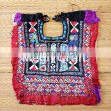 Vintage Hand Embroidery Mirror Work Patches- Beautiful Handmade Yock Neck Patches-Vintage Embroidery Yoke Neck Patches thumbnail-3