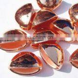 Metallic Plated Acrylic Beads, Copper Coated, Size 9x11x18mm thumbnail-1