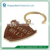 Customized Metal Rhinestone Letter m Keychain thumbnail-4