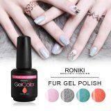 RONIKI Fur Effect Gel Polish,Nail Matte Gel Polish,Nail Painting Color Gel,Frosted Surface Gel thumbnail-5
