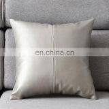 Modern Style PU Leather Patchwork Pillow Case Sofa Cushion Cover thumbnail-7