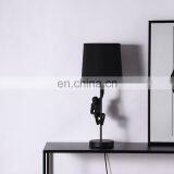 скульптура обезьяны с базой из резина, в форме животного, декорация для стола, недорогая, уникальная, черные настольные лампы