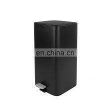 Indoor Gargabe Bin Hot Selling Kitchen Food Waste Square Recycle Bin Black Color Household Foot Pedal Bin thumbnail-5