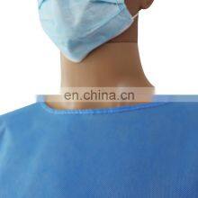 Blue SMS Patient Gown Disposable Breathable Clothing Short Sleeve thumbnail-5