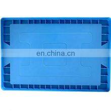 Industrial Stackable Logistic Tote Plastic Moving Turnover Box With Attached Lid thumbnail-2