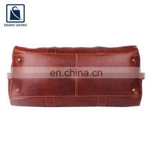 Wide Range of Top Quality Cotton Lining Material Buff Antique Fitting Vintage Style Unisex Genuine Leather Duffel Bag for Sale thumbnail-5