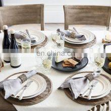 Hot Sale Rustic Rattan Napkin Ring WHolesale in Bulk Tableware Set Napkin Holder Rings Wovenmade in Vietnam thumbnail-3