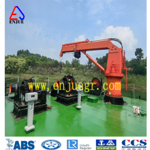 2t/8m Electric Hydraulic Telescipic Foldable Marine Crane Lifting Cargo Machine Ship Crane With CCS BV ABS RS Dnv Appoved for Sale thumbnail-2