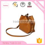 2016 new handbag Rivets bucket bag leather bag Fashion leather ladies bags Messenger Bag