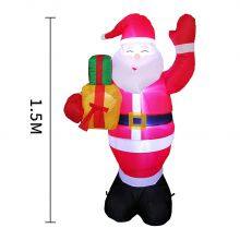 Custom Inflatable Santa Claus Outdoor Christmas Inflatables Includes LED Lights for Decorations thumbnail-4