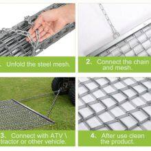 6ftx6ft Rollable Steel Drag Mat Expanded Mesh Square Holes for Golf Fairways Sand Traps Custom Cutting Welding Services Included thumbnail-2