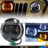 Multifunction off Road 7" Round Led Jeep Headlight 80W for USA Pickup Trucks thumbnail-1