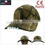 Manufacturing Camo Wetland LED Flashing Hats With Light
