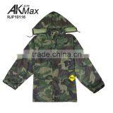 Waterproof Camouflage Raincoat Military PVC Rainsuit Army Suit thumbnail-2