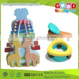 2015Hotsale Wooden Kids Music Toys,Popular Colorful Animal Deer Set Xylophone Maracas Toy,New Item Musical Wooden Toys