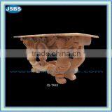 Hand Carved Marble Table With Statue Base thumbnail-1