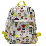 2015 New trendy school backpack Custom Wholesale canvas School Bag Fashion Backpack