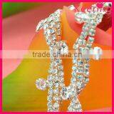All Clear Blingbling Claw Crystal Chain Decoration Rhinestone Trim Wholesale WRC-219 thumbnail-1