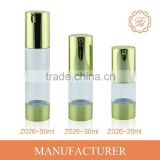 30ML vacuum bottle with airless pump for cosmetic lotion