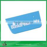 Sinicline Factory Made Blue Rubber Flag Label for Clothing