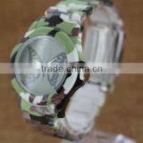 Top Selling Camouflage Color Japan Quartz Movt Plastic Watch for Lady thumbnail-2