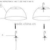 Modern Chrome Finished Bowl Shaped Pendant Chandelier thumbnail-6