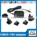 Hot Sale Universal Travel Power Adapter 5v 2a With eu us au uk Plug and Approved CE RoHS CCC UL FCC GS PSE SAA C-Tick KC