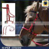 Strong Red Pvc Horse Racing Bridle and Rein With Rustproof Alloy Buckles thumbnail-1